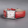 Thumbnail Image 5 of Accurist Rectangle Ladies' White Dial Red Leather Strap Watch