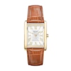 Thumbnail Image 0 of Accurist Rectangle Ladies' White Dial Brown Leather Strap Watch