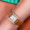 Thumbnail Image 6 of Accurist Rectangle Ladies' White Dial Brown Leather Strap Watch