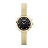 Thumbnail Image 0 of Accurist Jewellery Ladies' Onyx Dial Gold-Tone Bracelet Watch