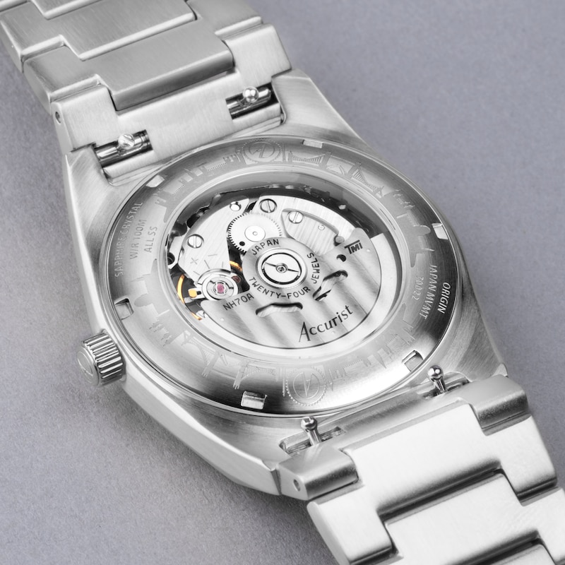 Accurist Men's Origin Skeleton Automatic Stainless Steel Bracelet 41mm Watch