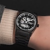 Thumbnail Image 6 of Accurist Men's Origin Skeleton Automatic Black Stainless Steel Bracelet 41mm Watch