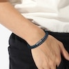 Thumbnail Image 2 of BOSS Ares Men's Braided Grey Leather 7 Inch Bracelet