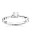 Thumbnail Image 0 of 9ct White Gold 0.33ct Diamond Solitaire Claw Set Twisted Shoulders Ring