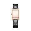 Thumbnail Image 1 of Jaeger-LeCoultre Reverso Classic Ladies' 18ct Rose Gold & Black Leather Strap Watch