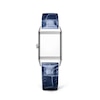 Thumbnail Image 1 of Jaeger-LeCoultre Reverso Classic Ladies' Silver Dial & Blue Leather Strap Watch