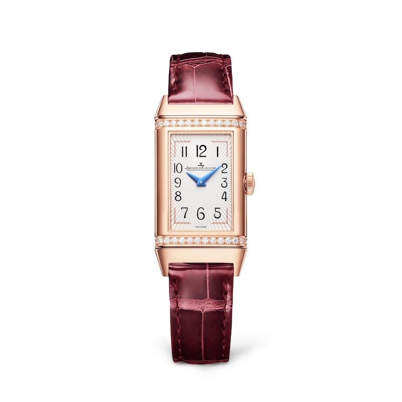 Jaeger-LeCoultre Reverso One Ladies' Diamond & Red Alligator Leather Watch