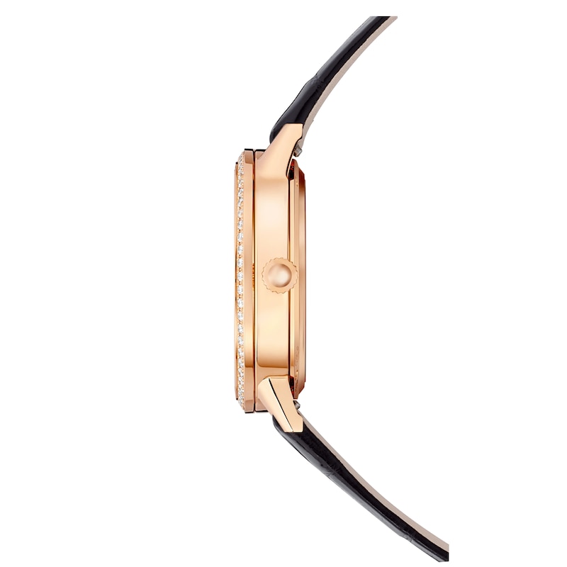 Jaeger-LeCoultre Rendez-Vous Classic Ladies' Diamond Bezel & 18ct Rose Gold Leather Watch