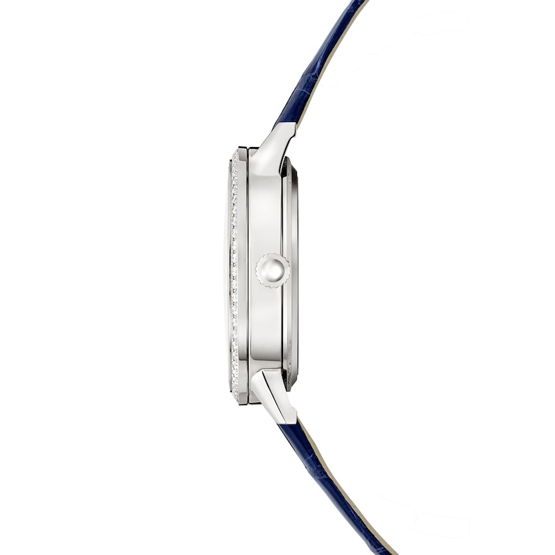 Jaeger-LeCoultre Rendez-Vous Classic Ladies' 60 Diamond Bezel & Leather Strap Watch