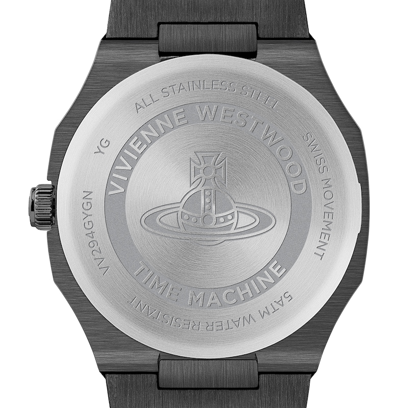 Vivienne Westwood Matte Grey Stainless Steel Bracelet Watch