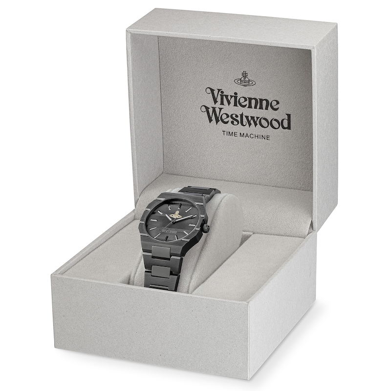 Vivienne Westwood Matte Grey Stainless Steel Bracelet Watch