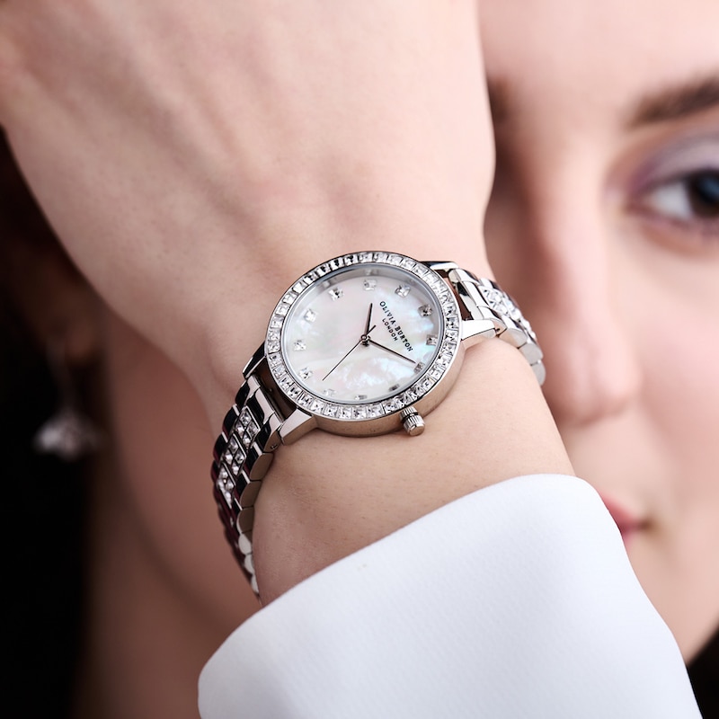 Olivia Burton Treasure Ladies' MOP Dial & Stainless Steel Watch