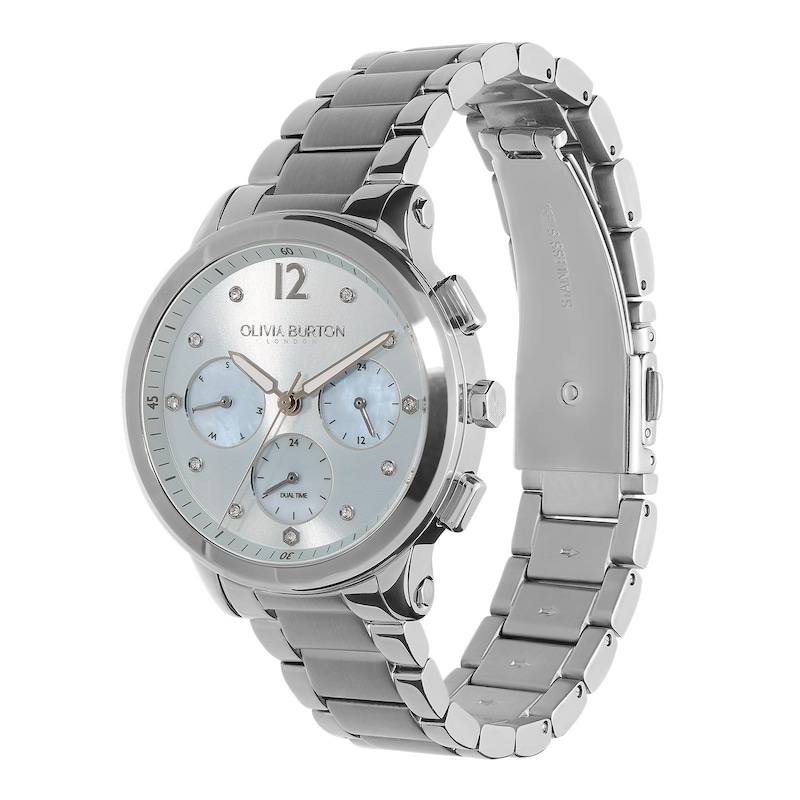 Olivia Burton Sports Luxe Ladies' Multi-Function Blue & Stainless Steel Watch