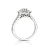 Thumbnail Image 2 of Platinum 1ct Diamond Pear Shaped Double Halo Ring
