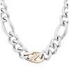 Thumbnail Image 1 of BOSS Rian Stainless Steel & Carnation Gold IP 24 Inch Figaro Chain