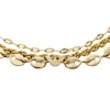 Thumbnail Image 1 of Emporio Armani Ladies' Gold-Tone 6 Inch Multi Strand Chain Bracelet