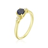 Thumbnail Image 1 of 9ct Yellow Gold Sapphire & Diamond Ring