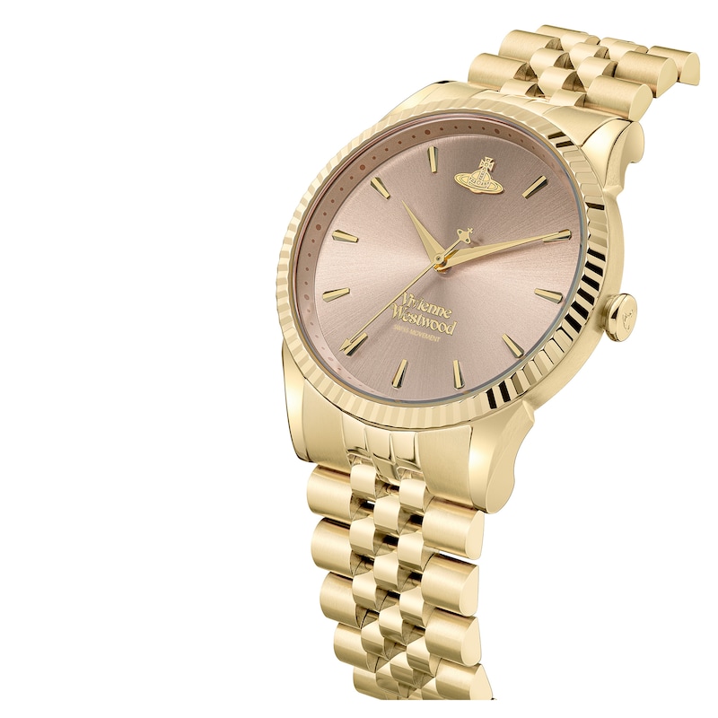 Vivienne Westwood Seymour Gold-Tone Stainless Steel Bracelet Watch