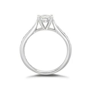 9ct White Gold 0.40ct Total Diamond Illusion Set Ring Ernest Jones