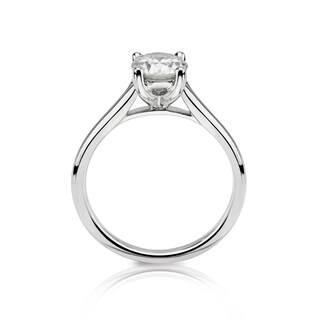 14ct White Gold 1ct Diamond Four Claw Solitaire Ring
