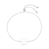 Thumbnail Image 1 of 9ct White Gold 7 Inch Engravable Oval Bolo Bracelet