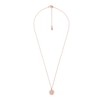 Thumbnail Image 1 of Michael Kors Brilliance 14ct Rose Gold Plated Disc Pendant