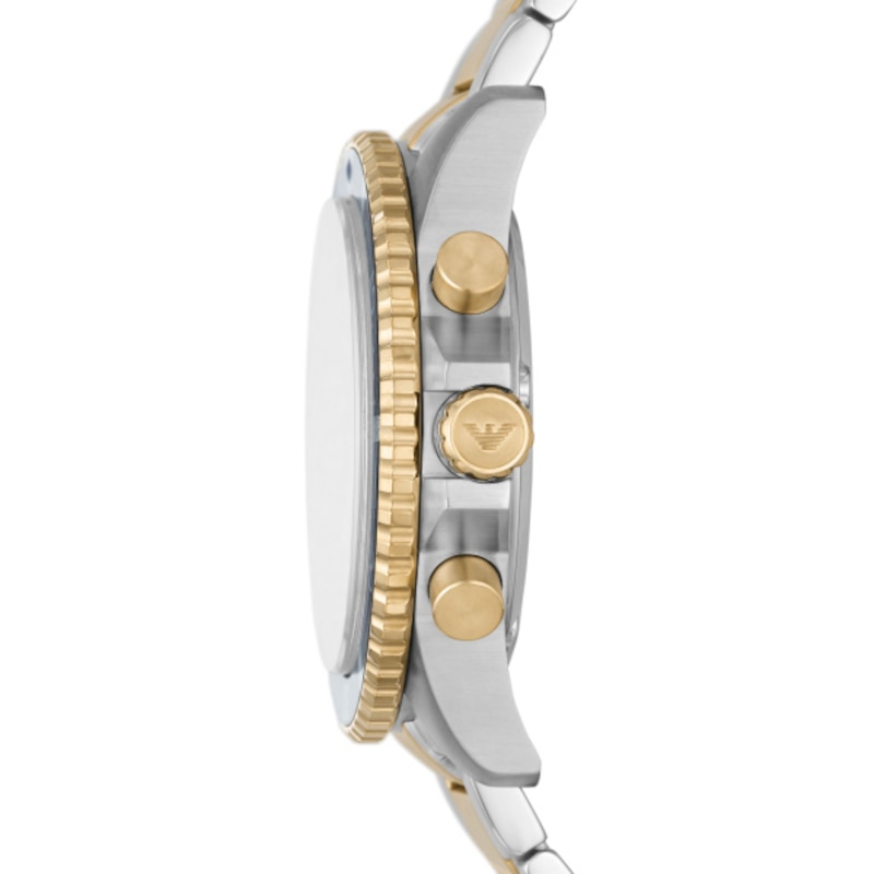 Emporio Armani Chronograph Men's Two-Tone Steel Watch