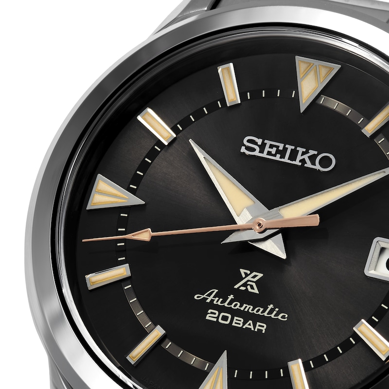 Seiko Prospex Men’s Black Dial & Stainless Steel Bracelet Watch