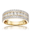 Thumbnail Image 0 of 18ct Yellow Gold 1ct Diamond Channel Triple Row Ring
