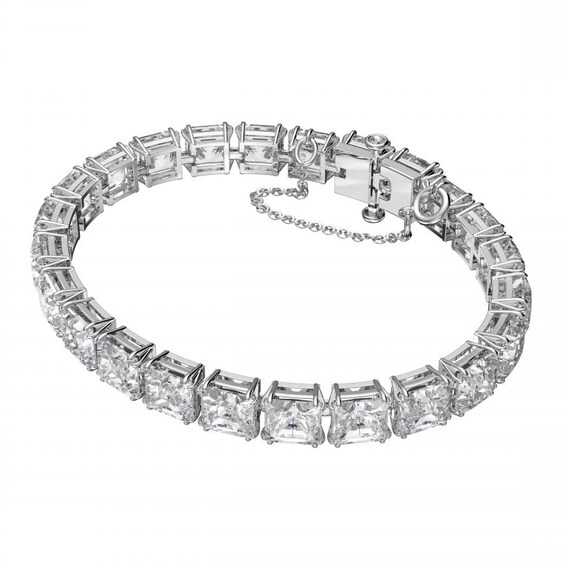 Swarovski Millenia Rhodium-Plated Crystal Tennis Bracelet
