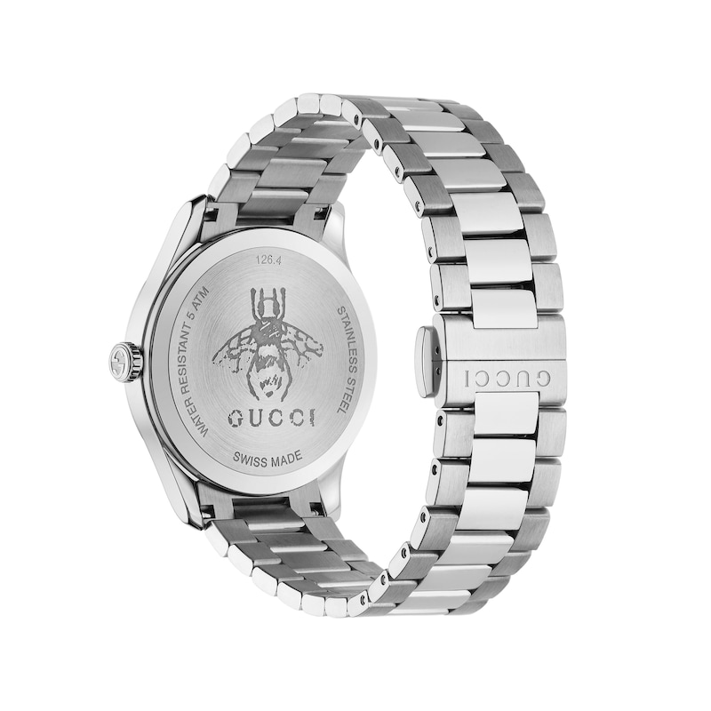 Gucci G-Timeless Bee Silver-Tone Stainless Steel Bracelet Watch