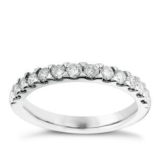 Platinum 0.50ct Diamond Wedding Ring Ernest Jones