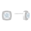 Thumbnail Image 0 of Silver And Cubic Zirconia Cushion Stud Earrings