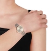 Thumbnail Image 1 of Emporio Armani Ladies' Crystal Baton Two Tone Bracelet Watch