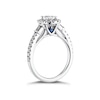 Thumbnail Image 1 of Vera Wang Platinum 0.95ct Total Diamond Oval Halo Ring