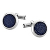 Thumbnail Image 0 of Montblanc Stainless Steel Blue Goldstone Round Cufflinks