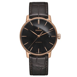 Rado Coupole Classic Men's Dark Brown Leather Strap Watch Ernest Jones