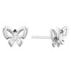 Thumbnail Image 0 of Vera Wang Sterling Silver Sapphire Butterfly Stud Earrings