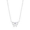 Thumbnail Image 0 of Vera Wang Sterling Silver Sapphire Butterfly Necklace