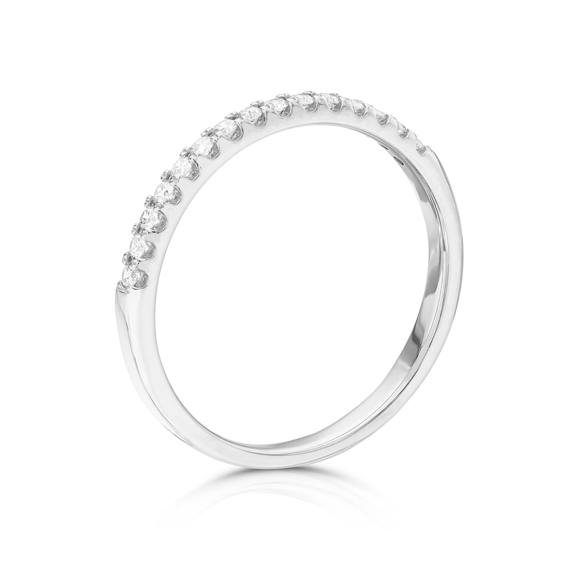 Platinum 0.15ct Diamond Claw Set Eternity Ring