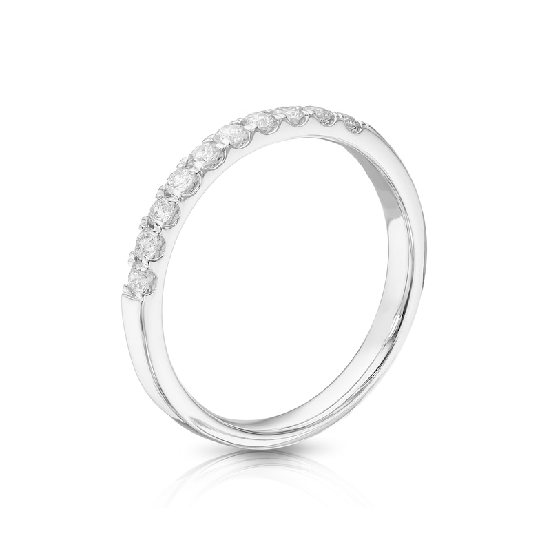 Platinum 0.25ct Diamond Claw Set Eternity Ring