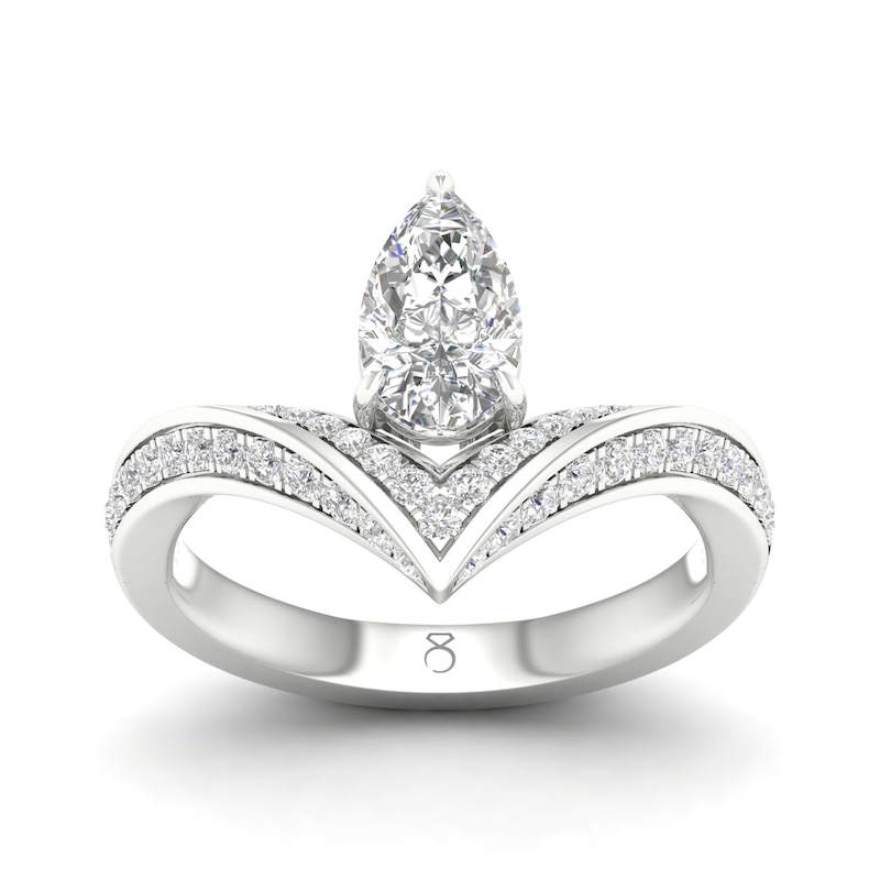 The Diamond Story Platinum 0.75ct Total Diamond Ring