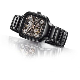 Rado True Square Men's Black Ceramic Bracelet Watch Ernest Jones