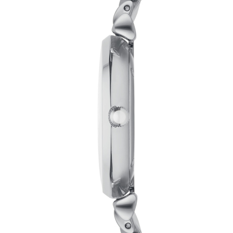 Emporio Armani Ladies' MOP & Crystal Dial Stainless Steel Bracelet Watch