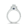 Thumbnail Image 2 of Vera Wang Platinum 0.95ct Total Diamond Double Halo Ring