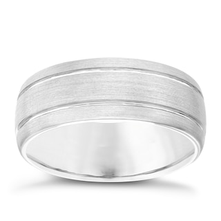 Men's Tungsten 8mm Ring Ernest Jones