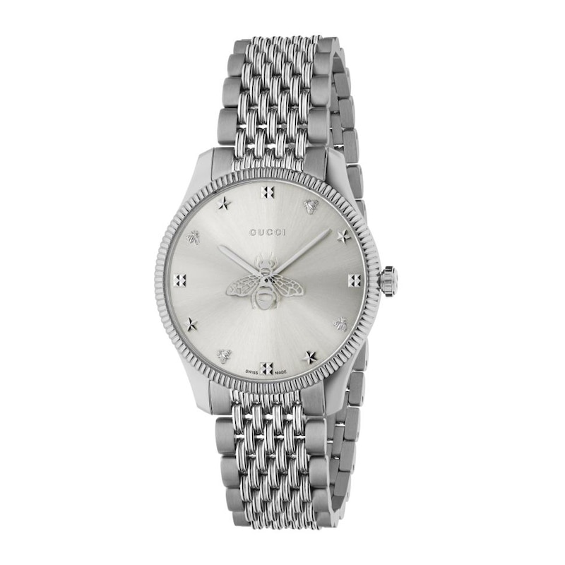 Gucci G-Timeless Bee & Star Stainless Steel Bracelet Watch