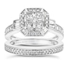 Thumbnail Image 0 of Vera Wang 18ct White Gold 0.95ct Total Diamond Bridal Set