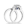 Thumbnail Image 1 of Vera Wang 18ct White Gold 0.95ct Total Diamond Bridal Set