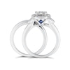 Thumbnail Image 2 of Vera Wang 18ct White Gold 0.95ct Total Diamond Bridal Set